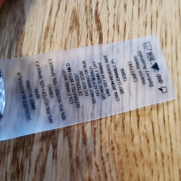 (8) NWT Maree Maree Leopard Print One Shoulder One Piece Swimsuit Austrailian - Picture 4 of 11